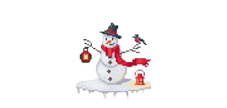 Dark mode Snowman